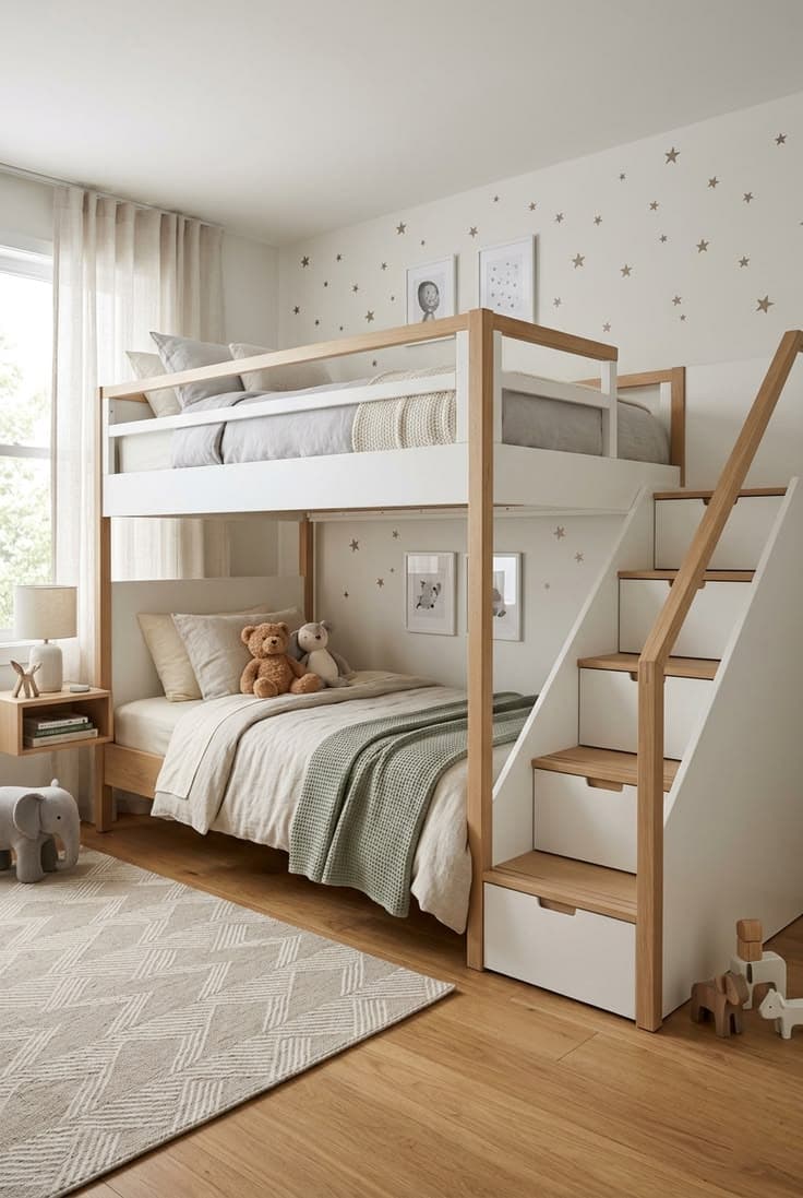 Kids Bunk Bed with Storage alternate view