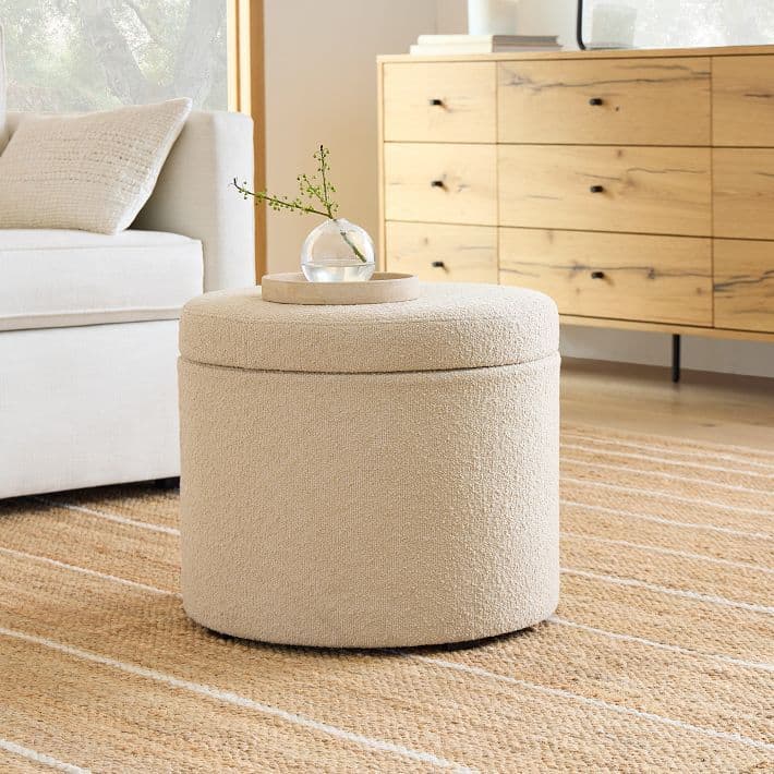 Round Storage Ottoman alternate view
